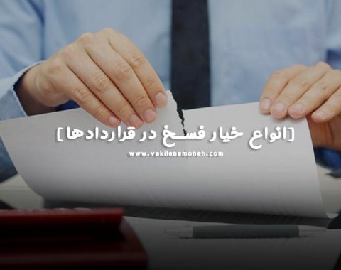 انواع خیار فسخ